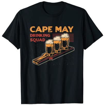 Cape May Trinken Squad New Jersey Bierliebhaber NJ Alkohol T-Shirt