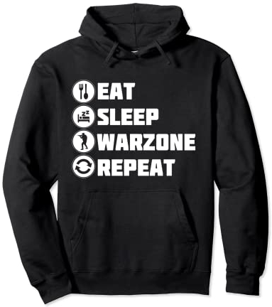 Eat Sleep Warzone Repeat Gaming Gulag Warzone Verdansk Pullover Hoodie
