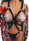 Damen verstellbare Harness Bra elastischen Büstenhalter,Damen Geschirr Käfig-reizvoller Strappy Bustier BHS Harness Elastische Sexy Body Cage BH Halter Crop Top Bandage Riemchen Halter BL57