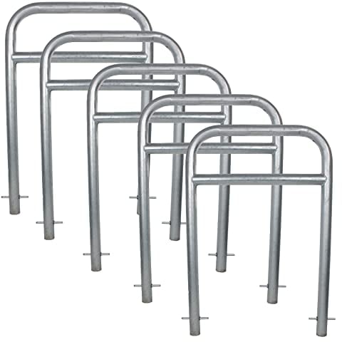 5x Fahrradanlehnbügel zum Einbetonieren Fahrradständer Anlehnbügel Anlehnständer Poller Ständer feuerverzinkt Fahrradständer Fahrrad Ständer Rad Baumschutzbügel