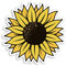 2 x 10cm Sunflower Plant Vinyl Stickers - Flower Garden Decal Sticker #70632