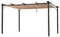 Gazebo Pergola da Giardino 3x3m/3x4m Telo Scorrevole Poliestere Impermeabile Struttura in Alluminio con Tetto a Scomparsa (3x4x2.30)