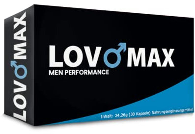 Lovomax Mann Power Pillen für den Mann - Mehr Lust, mehr Spaß im Bett - kein Sex Spielzeug - Original, natürlich und hochdosiert
