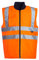 Blackrock Hi Vis Body Warmer Orange/Navy Reversible Hi-Vis Padded Gilet, Quilt Lined, Warm Work Body Warmer for Men Womens, Equestrian Reflective Gilet Security Safety Wear - Size XL