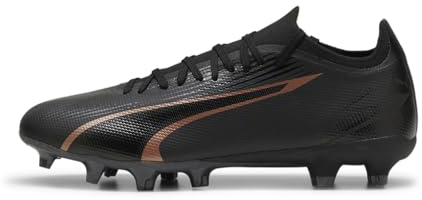 PUMA Ultra Match Fg/AG, Soccer Shoe Unisex-Adulto, Black Copper Rose, 41 EU