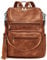 ECOTISH Damen-Rucksack veganem Leder Groß Stylisch Frauen Designer Schultertasche Reiserucksack mit Quaste Cityrucksack Rucksacktasche (02Braun)