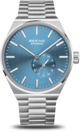 BERING Herren Analog Automatik Uhr mit Edelstahl Armband 19441-Charity