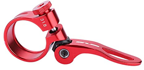 Yctze Schnellspanner-Sattelstützenklemme aus Aluminiumlegierung für Rennräder, Geeignet für 30, 31,6, 27,2 Mm Sattelstützen, 28,6 Mm Orange (31,8 mm)