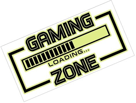 ORFOFE Autocollants Muraux Gaming Zone Phosphorescents Pour Décoration Murale Décorative Gaming Zone