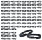 TOAOB 150pcs Anneau Double Jonction en Metal Anneau Ouvert Split Jump Ring Connecteur Chaine Links 10mm Noir pour Port Clés Collier Bracelet Boucles d'Oreilles Artisanat Fabrication de Bijoux