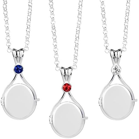 H20 Plötzlich Meerjungfrau Kette 3 PCS H2o Kette H2o Plötzlich Meerjungfrau Flosse Meerjungfrau Ketteh20 Kette Geschenk Passend für Damen und Mädchen (Blau Rot Weiß)