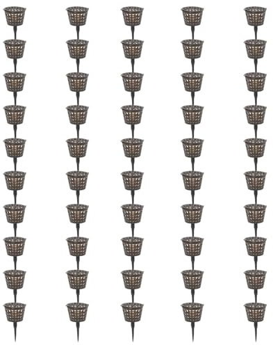 Düngerkörbe für Orchideen,Bonsai Düngerkorb | Ernährungsbecher pflanzen | 50 Stück Planting Nutrition Düngerkorb mit Deckel für Düngemittel mit langsamer und zeitgesteuerter Freisetzung