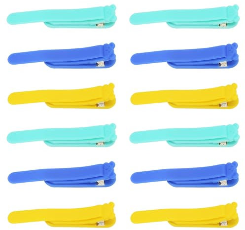 GTNCE 12 Stück Automatische Lesezeichen aus Silikon, Intelligente Lesezeichen Clip, Automatic Bookmark Kinder, Bunte Bookmark für Leseliebhaber, Geschenkideen für Studenten, Buchliebhaber & Leser