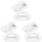DOITOOL 3sets Suction Cup Handle Kitchen Latch Holder Hinges Rack Portable Hooks Knobs Stopper Cabinets Adhesive Front Locks Door Knob Handle Peel and Stick Cabinet Handles Plastic 2pcs*3