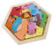 BESPORTBLE 1Satz Tragbaren Holz Tier Puzzles Interaktive Cartoon Tier Rätsel Für Kreatives Lernspielzeug Form Und Tiererkennung Für Kleine