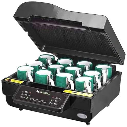 3D Heat Press Machine - 2800W Sublimation Vacuum Oven with Intelligent Temperature Control for Even Heat Pressing, Ideal for Mugs, T-Shirts, Pillows, Tote Bags, and Phone Cases