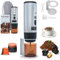 RoserRose Caffettiera Portatile, Macchina per Caffè Viaggio - Senza Fili & Auto-Riscaldante - Con Batteria 7800mAh, 20 Bar di Pressione - Compatibile con NS/DG/Caffè Macinato (Grigio)