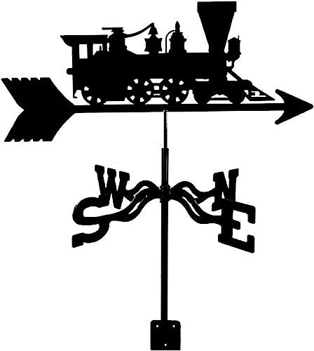 MWAYOYTE Girouette en métal, girouette en métal avec Support de Toit, girouette de Voiture, indicateur de Direction du Vent de Jardin, Outil de Mesure de girouette de Cour de Ferme extérieure