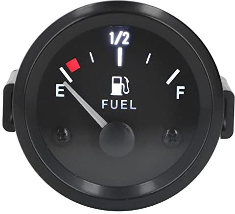 OUKENS Jauge Cuve Fioul,De Carburant De Moto De Jauge De Niveau De Carburant De 2 Pouces Avec le Contre-jour De LED Pour les Modèles Modifiés D'essence