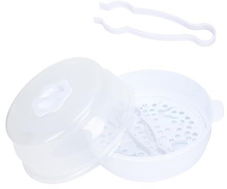 SUPVOX Microwave Bottle Sterilizer Box Portable Lightweight Steamer for Bottles and Accessories Travel Friendly Compact Storage Suitable for Home and Outdoor Use