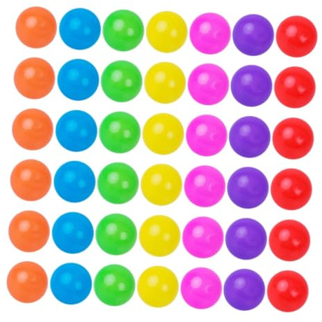 ZUNOXAZ 100 Palline da Gioco Colorate in Plastica per Bambini, Palline Oceaniche per Piscina di Gioco, Giocattoli Sferici per Bagnetto o Spiaggia