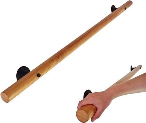 50-350cm Treppenhandlauf Mit Bracet, Natürliche Kiefer Sicherheit Rutschfester Handlauf, Indoor Treppe Krankenhaus Indergarten Handlauf, 170cm