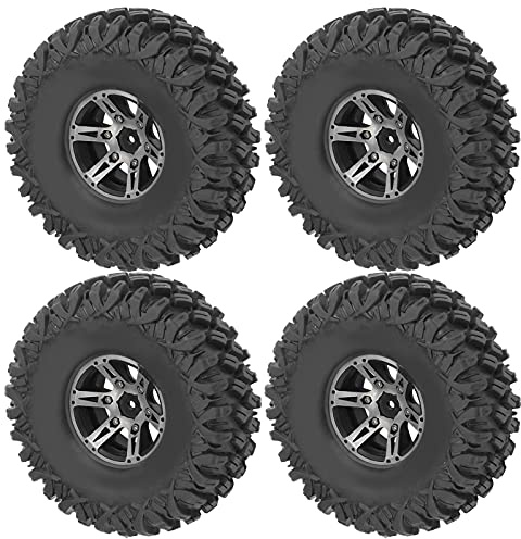 4erSet 110 RC Alufelgen mit 120 mm Gummireifen für D90 SCX10 – 1,9 Zoll Felgendurchmesser