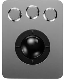 VCBGDJI Industrielle eingebettete Trackball-Maus for Panelmontage, mechanischer 36-mm-Tintenroller aus Kunstharz(PS2 Interface)