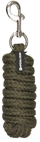 Imperial Riding Führstrick IRH Classic SH mit Karabinerhaken, aus robustem Polypropylen, Olivgrün