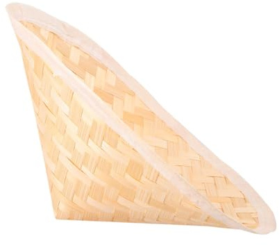 Outanaya Chapeau Conique en Paille Beige pour Garçon et Filles, 2 Pièces, Léger et Traditionnel, pour Protéger du Soleil ou Décoration Murale Originale