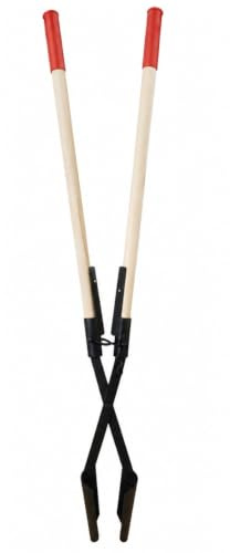 M.SB Handbagger Raptor mit Holzstielen 160 cm, verstärkte Stielaufnahme, sehr Stabil, Lochspaten, Erdlochausheber
