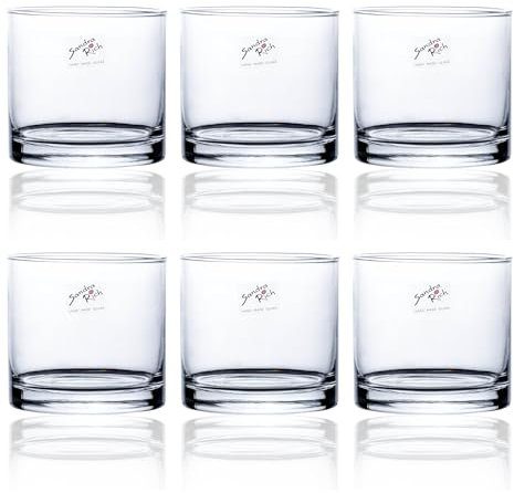 Sandra Rich Spar Set 6X Glasvase CYLI Glas Vase Tischvase Blumenvase Zylinder 10 cm