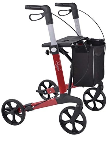 Rehasense Router L Leichtgewicht Rollator weinrot