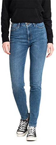 Lee Damen Scarlett High Skinny Jeans, Blau (Mid Copan Iw) , 27W/35L