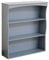 Home Source Wall Mounted Shelving Unit, Floating 3 Shelves Storage Wall Cabinet, Kid’s Bedroom Kitchen Unit, Grey