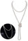 JKJF Collana lunga anni '20 con perle finte, alla moda, lunga collana con perline stile retrò, 152 cm di lunghezza, Perle