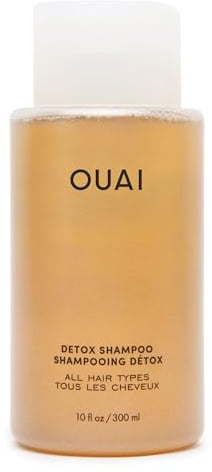 OUAI Detox Shampoo, Clarifying Cleanse for Dirt, Oil, Product and Hard Water Buildup. Get Back to Super Clean, Soft and Refreshed Locks, 10 oz