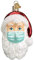 Youning Anhänger Weihnachtsmann Christbaumschmuck 2020 Personalisierte Weihnachtsmann Anhänger Deko DIY Weihnachten Dekoration Hängen Baumschmuck Weihnachtsanhänger (1PC)