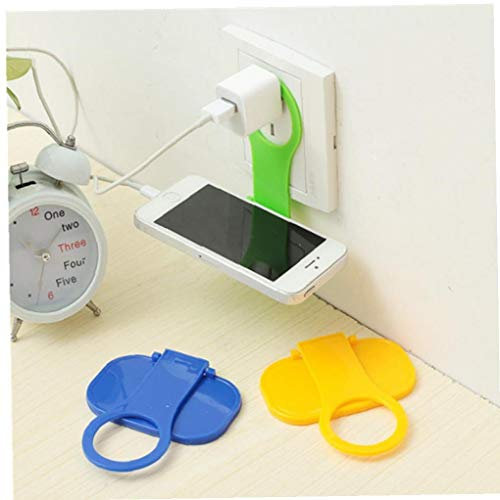 Oulensy Mobile Phone Wall Plug Socket for Charger Charging Rack Hang Holder Foldable for Cell Phone Charger Random Color