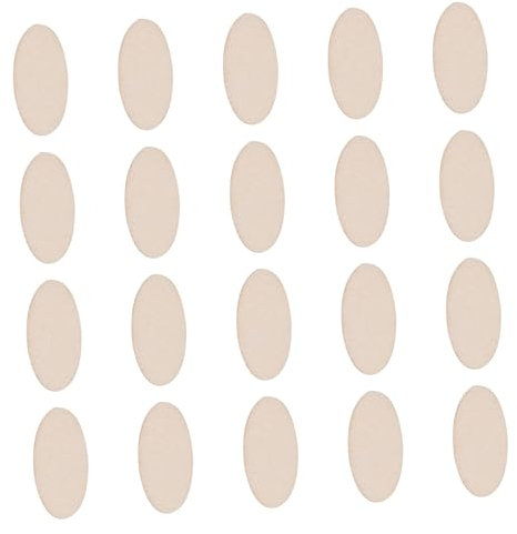 NUOBESTY 200pièces Découpes Ovales Bois Non Fini Fournitures Diy Pour Bricolage Et Décoration Artisanale Pour Noël Mariages Et Anniversaires