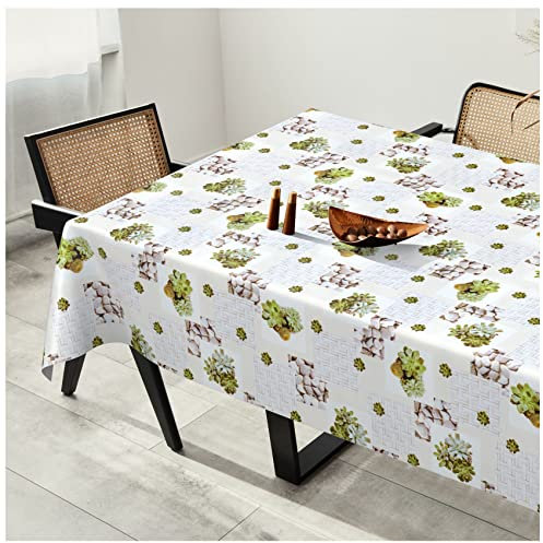Wachstuchtischdecke Wachstuch Tischdecke abwaschbar Wachstischdecke Plastik-Tischdecken Glatt 160x140cm Schnittkante Steine Spa