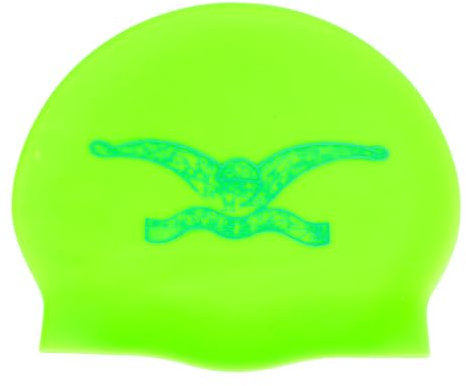 Gorro de Silicona Haring Style IMSPIRA | Gorro de Natación | Gorro de Piscina | Alta Comodidad y Adherencia | Arte y Natación (Verde)