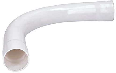 Voxura Rohrbogen Rohr-winkel 90 Grad für Kunststoff-Stangenrohr Ø 50mm weiß