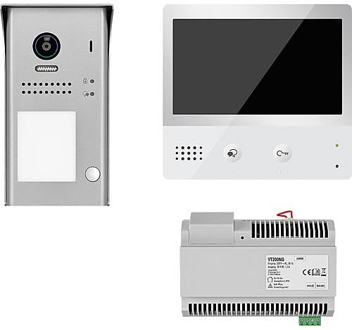 Video-Türsprechanlage VT200 Aufputz 1x Tür, 1x Taste, 1x Internal Station Touch + Netzwerk *KB*