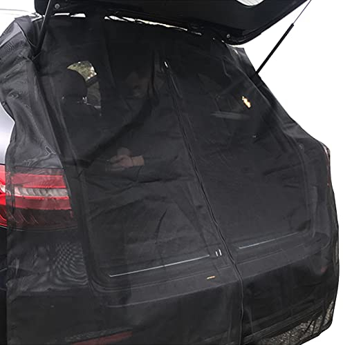 Heckklappenflügel Abdeckung Magnet Fliegengitter Große Größe Magnetische Auto Heckklappe Markise Nylon Heckscheibe Sonnenschutz Hecktür Vorhänge Schwarz Mesh Netz Sonnenschutz für Dach