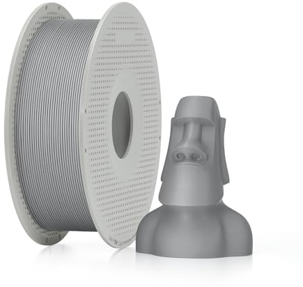 Bambu Lab - Filamento per stampante 3D in PLA opaco, finitura opaca liscia, filamento per stampa 3D in PLAA, non si deforma e non si aggroviglia, materiale di stampa 3D compatibile con AMS, con bobina