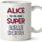 Mugffins Tasses Personnalisables pour BELLE-SŒUR - En Français - Cadeau Personalisé- Tu es Super - 11 oz / 330 ml