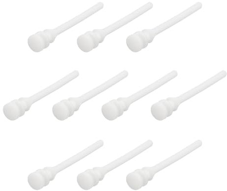 sourcing map 20PCS Fan Shock Absorbing Rubber Nail, Short Style Computer Hardware Cooling Fan Screws Anti Noise Shockproof Silicone Rubber Cooler for PC, White