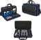 Rexmica Padded Carrying Bag Compatible with Boss ME80, GT1000, GX100, ME90 Guitar Multi-Effects Pedal, Guitar Pedal Board Storage Bag with Compartment for Guitar Cable or Other Accessories, Black
