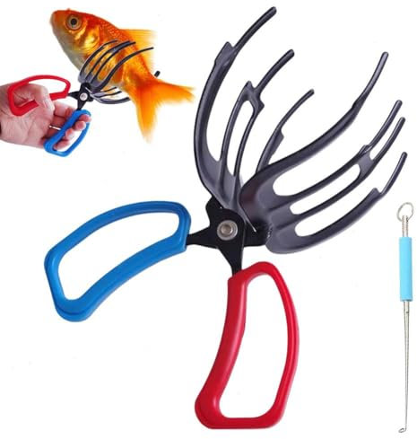 Suchkeit Fishing Pliers Gripper, Three Teeth Fishing Pliers for Most Freshwater Fish Grip Tackle Holder,For Bass, Trout, Bigeye, Catfish, Carp, Etc